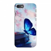 Чехол с печатью (Подарочные) для iPhone 8 (AlphaPrint) Бабочка синяя - купить на Floy.com.ua