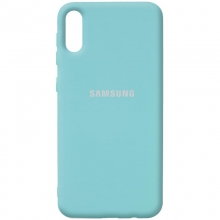 Чехол Silicone Cover Full Protective (AA) для Samsung Galaxy A02 Бирюзовый - купить на Floy.com.ua