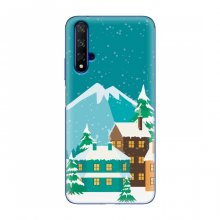 Рождественские Чехлы для Huawei Honor 20 (VPrint) Снежный город - купить на Floy.com.ua