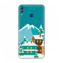Рождественские Чехлы для Huawei Honor 8X Max (VPrint) Снежный город - купить на Floy.com.ua