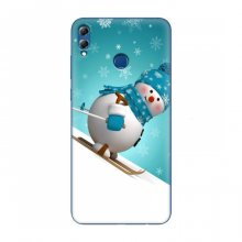 Новогодние Чехлы для Huawei Honor 8X Max (VPrint) Снеговик на лыжах - купить на Floy.com.ua