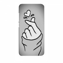 Чехол с принтом для Huawei Honor 9X Lite (2020) (AlphaPrint - Знак сердечка) Серый фон - купить на Floy.com.ua