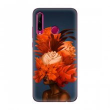 Чехлы (ART) Цветы на Huawei Honor 10i (VPrint) Оранжевые цветы - купить на Floy.com.ua