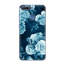 Чехлы (ART) Цветы на Huawei Honor 7A Pro (VPrint) Голубые Бутоны - купить на Floy.com.ua