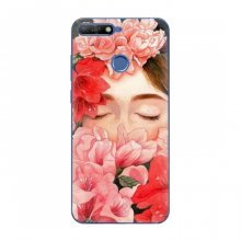 Чехлы (ART) Цветы на Huawei Honor 7A Pro (VPrint) Глаза в цветах - купить на Floy.com.ua