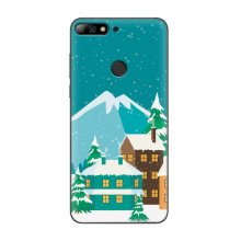 Рождественские Чехлы для Huawei Honor 7C Pro (VPrint) Снежный город - купить на Floy.com.ua