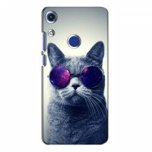 Чехол с принтом (на черном) для Huawei Honor 8A (AlphaPrint) Кот в очках - купить на Floy.com.ua