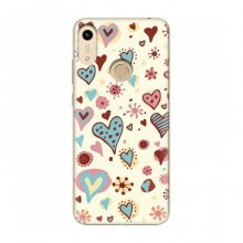 Чехлы для любимой на Huawei Honor 8A (VPrint) Сердечки - купить на Floy.com.ua