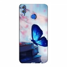 Чехол с печатью (Подарочные) для Huawei Honor 8X (AlphaPrint) Бабочка синяя - купить на Floy.com.ua
