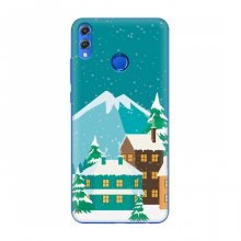 Рождественские Чехлы для Huawei Honor 8X (VPrint) Снежный город - купить на Floy.com.ua