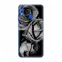 Чехлы с Цветами для Huawei Honor 8X (VPrint) Черная роза - купить на Floy.com.ua