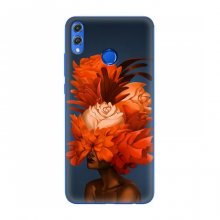 Чехлы (ART) Цветы на Huawei Honor 8X (VPrint) Оранжевые цветы - купить на Floy.com.ua