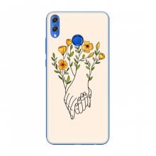 Чехлы (ART) Цветы на Huawei Honor 8X (VPrint) Руки любви - купить на Floy.com.ua