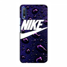 Чехол с принтом Найк для Huawei Honor 9X (AlphaPrint) Nike-фиолетовый - купить на Floy.com.ua