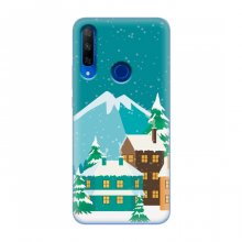 Рождественские Чехлы для Huawei Honor 9X (VPrint) Снежный город - купить на Floy.com.ua