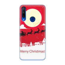 Рождественские Чехлы для Huawei Honor 9X (VPrint) Санта с оленями - купить на Floy.com.ua