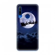 Новогодние Чехлы для Huawei Honor 9X (VPrint) Санта - луна - купить на Floy.com.ua