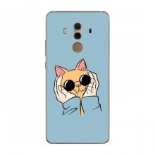 Чехол на Huawei Mate 10 Pro с Котами (VPrint) Котик в очках - купить на Floy.com.ua