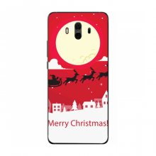 Рождественские Чехлы для Huawei Mate 10 (VPrint) Санта с оленями - купить на Floy.com.ua