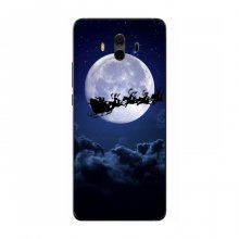 Новогодние Чехлы для Huawei Mate 10 (VPrint) Санта - луна - купить на Floy.com.ua