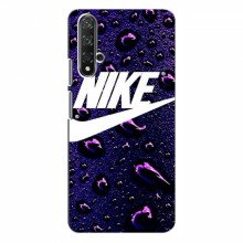 Чехол с принтом Найк для Huawei Nova 5T (AlphaPrint) Nike-фиолетовый - купить на Floy.com.ua