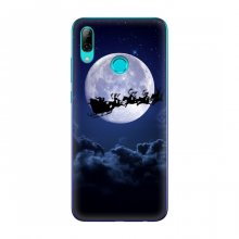 Новогодние Чехлы для Huawei P Smart 2019 (VPrint) Санта - луна - купить на Floy.com.ua