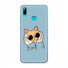 Чехол на Huawei P Smart 2019 с Котами (VPrint) Котик в очках - купить на Floy.com.ua