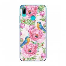 Чехлы с Цветами для Huawei P Smart 2019 (VPrint) Птички на бутоне - купить на Floy.com.ua