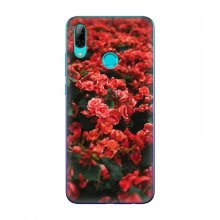 Чехлы с Цветами для Huawei P Smart 2019 (VPrint) Цветы красные - купить на Floy.com.ua