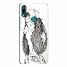 Чехол с печатью (Мода) для Huawei P Smart Z (AlphaPrint) Арт-девушка - купить на Floy.com.ua