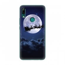Новогодние Чехлы для Huawei P Smart Z (VPrint) Санта - луна - купить на Floy.com.ua