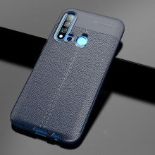ТПУ накладка Autofocus с имитацией кожи для Huawei P20 Lite 2019/ Nova 5i Синий - купить на Floy.com.ua