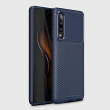 Чехол Kaisy для Huawei P30 с текстурой карбона Синий - купить на Floy.com.ua