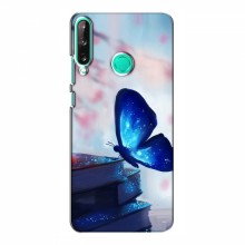 Чехол с печатью (Подарочные) для Huawei P40 Lite e (AlphaPrint) Бабочка синяя - купить на Floy.com.ua