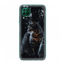 Чехол на Huawei P40 Lite с Котами (VPrint) Стильный кот - купить на Floy.com.ua