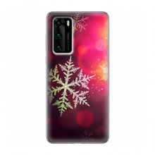 Новогодние Чехлы для Huawei P40 (VPrint) Снежинка - купить на Floy.com.ua