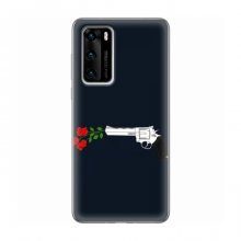 Чехлы (ART) Цветы на Huawei P40 (VPrint)