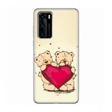 Чехлы для любимой на Huawei P40 (VPrint) Медвежонки - купить на Floy.com.ua
