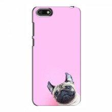 Чехол с принтом (Прикольные) для Huawei Y5 2018 / Y5 Prime 2018 (AlphaPrint) Собака на розовом - купить на Floy.com.ua