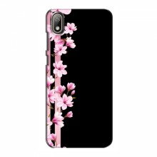Чехол с принтом (Дизайнерские) для Huawei Y5 2019 (AlphaPrint) Розы на черном - купить на Floy.com.ua