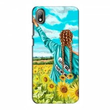 Чехлы с картинкой (Модные) для Huawei Y5 2019 (AlphaPrint) Девушка на поле - купить на Floy.com.ua