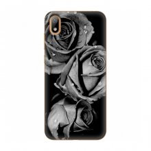 Чехлы с Цветами для Huawei Y5 2019 (VPrint) Черная роза - купить на Floy.com.ua