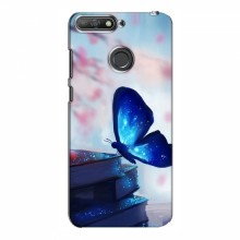 Чехол с печатью (Подарочные) для Huawei Y6 Prime 2018 (AlphaPrint) Бабочка синяя - купить на Floy.com.ua
