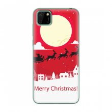 Рождественские Чехлы для Huawei Y5p (VPrint) Санта с оленями - купить на Floy.com.ua