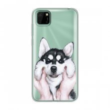 Чехлы с собаками для Huawei Y5p (VPrint) Довольный Хаски - купить на Floy.com.ua