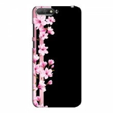 Чехол с принтом (Дизайнерские) для Huawei Y6 2018 (AlphaPrint) Розы на черном - купить на Floy.com.ua