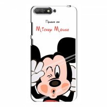 Чехол для Huawei Y6 2018 (AlphaPrint) с печатью (ПРОЗРАЧНЫЙ ФОН) Mickey Mouse - купить на Floy.com.ua