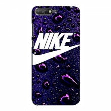 Чехол с принтом Найк для Huawei Y6 2018 (AlphaPrint) Nike-фиолетовый - купить на Floy.com.ua