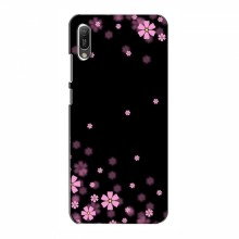 Чехол с принтом (Дизайнерские) для Huawei Y6 2019 (AlphaPrint) Розовое цветение - купить на Floy.com.ua