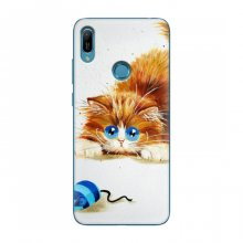 Чехлы с Котиками для Huawei Y6 Pro (2019)/ Y6 Prime 2019 (VPrint) Котик и мишка - купить на Floy.com.ua